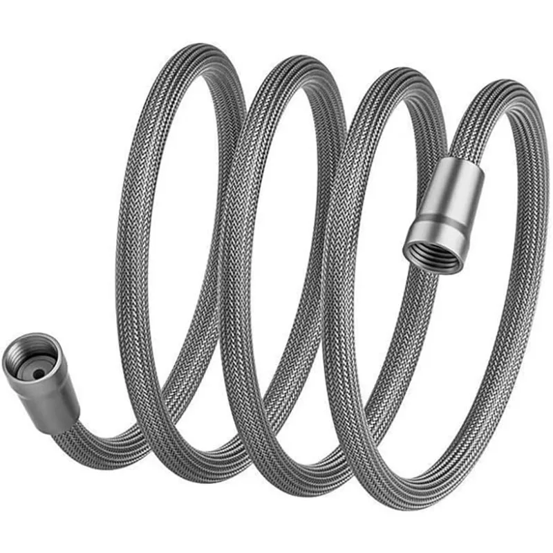 1m-2m G1/2Inch Bathroom Shower Accessories Shower Hose Bathroom Pipe Water Head High Quality Flexible Shower Head Pipe Tool