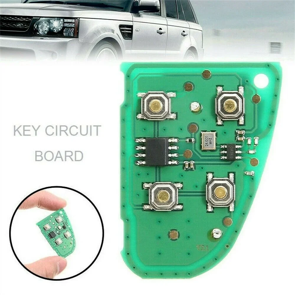 Placa de circuito 433-MHz-Key para Jaguar X Type XJ XJR, mando a distancia con tapa de 4 botones