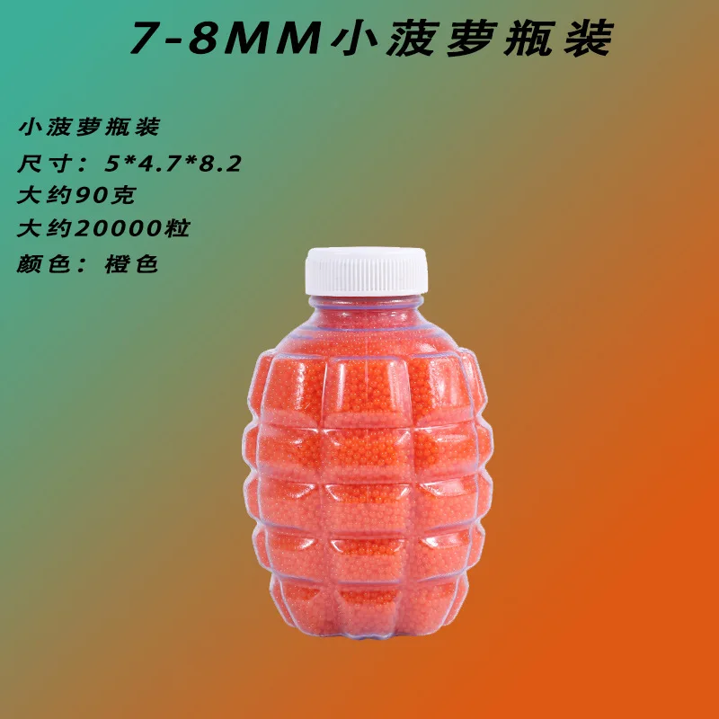 100000PCS 7-8 Mm Water Ball Beads Refill Ammo Gel Splater Ball Blaster Bullets for Gel for 416 AK P90 Toy Gun Ammos