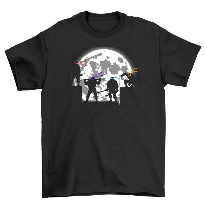 Turtle Moon Rooftops T shirt Shell Shocking Style Funny with Heroic