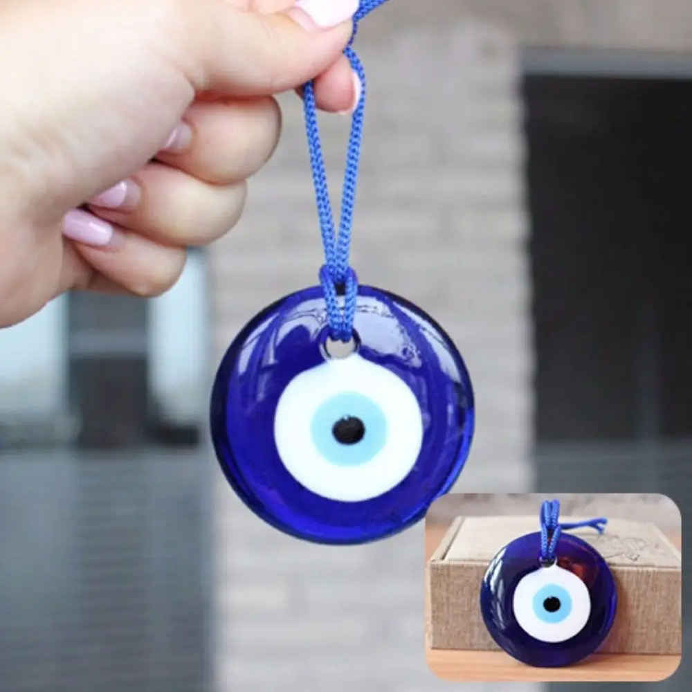 

Kabbalah 1PC Lampwork Glass Blue Office Evil Eye Turkish Car Car Pendant Auto Decor Interior Decor Amulet