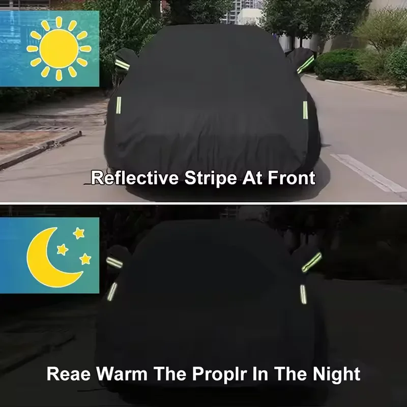 For ZEEKR 001 Outdoor Protection Full Car Covers Snow Cover Sunshade Waterproof Dustproof Exterior Car Accessories 4