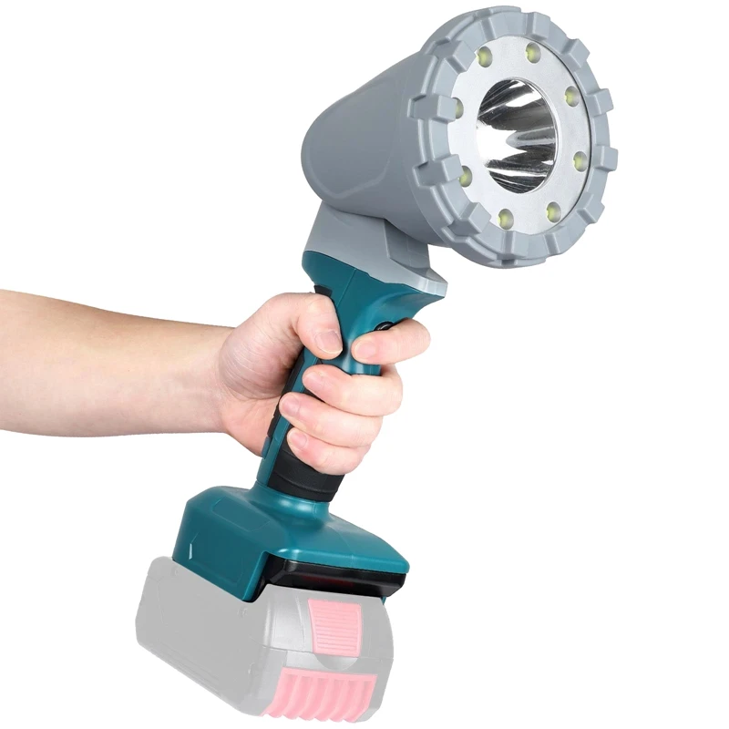 LED Working Light Three-Speed Adjustable Portable High Beam Home Emergency Light Suitable For 18V Makita Battery