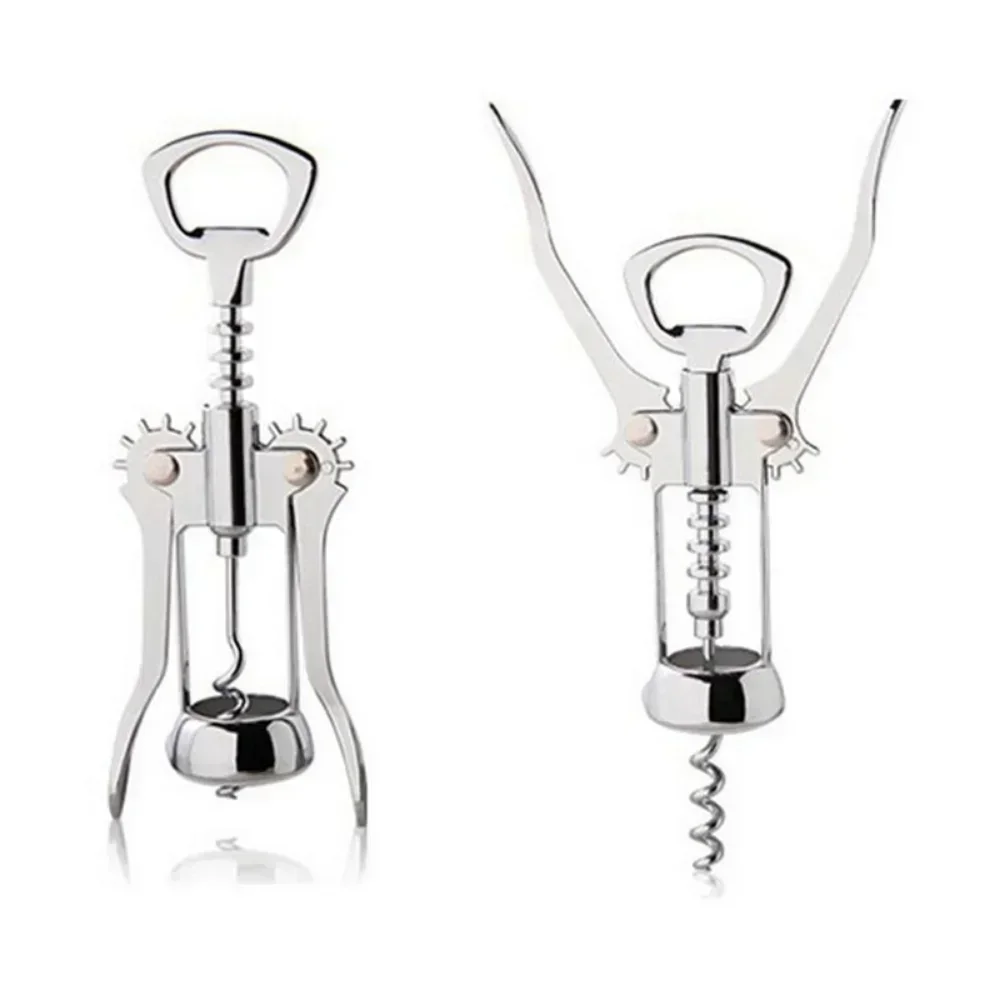 

1pc Stainless Steel Wine Corkscrew Wine Opener Multifunctional Zinc Alloy Stainless Corkscrew Kitchen Supplies Wine Utensils