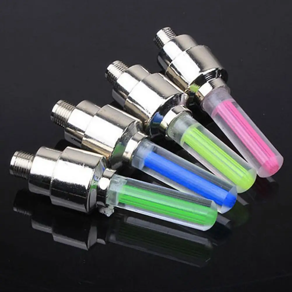 Bike Wheel Lamp LED Wheel Light Super Bright Decorative Cycling Bicycle Tire Valve Cap Lamp Tire Air Valve Wheel Spoke Light