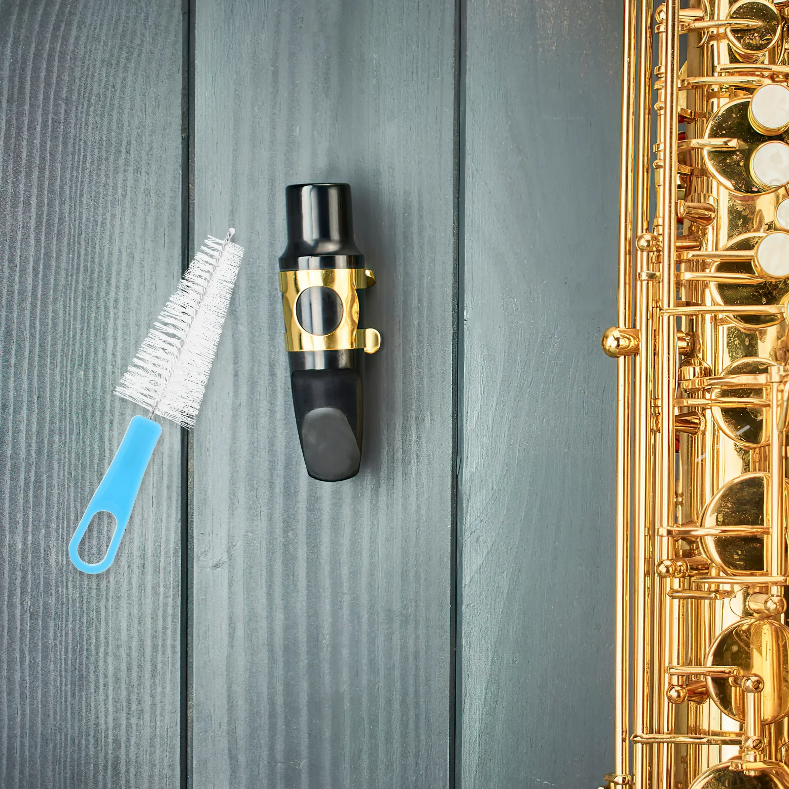 

Clarinet Maintenance Tool Durable Fiber ABS Stainless Steel Ergonomic Handle Flute Saxophone Thorough Cleaning Portable