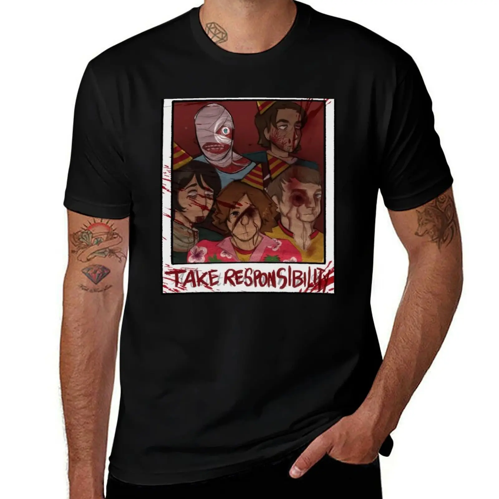 Mouthwashing Take Responsibility T-Shirt custom shirt boys whites new edition anime clothes men clothes