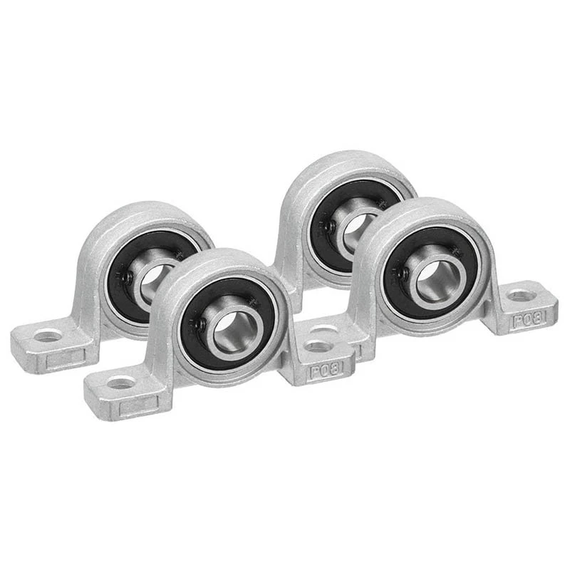 

4Pcs KP08 8Mm Bore Zinc Alloy Inner Ball Mounted Floor Bearing Insert Bearing