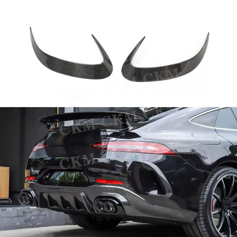 

Dry Carbon Fiber Car Rear Bumper Air Vent Outlet Trim Canards Covers For Mercedes Benz AMG GT63 GT63S 4 Door 2019-2023