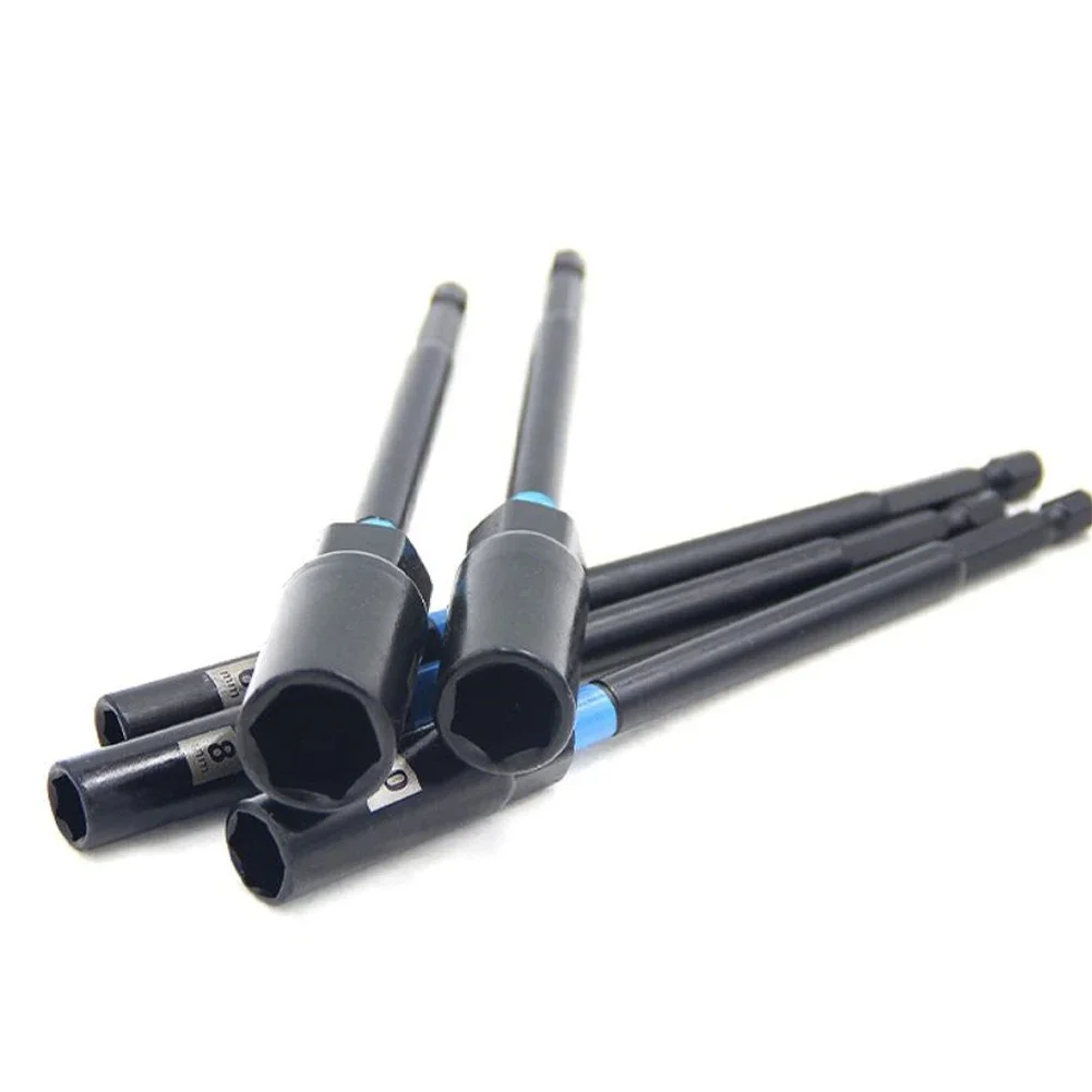 3pcs 6/8/10mm Hex Socket Nut Driver Set Socket Adapter Wrench Extension Sleeve For Woodworking Power Tool Parts