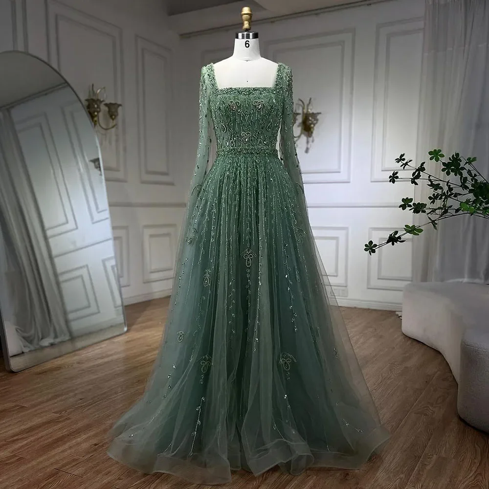 SERENE HILL Muslim Pink A Line Luxury Beaded Dubai Evening Dresses  Customized 2025 Formal Event Gowns Wedding Party GLA71803A - AliExpress 320
