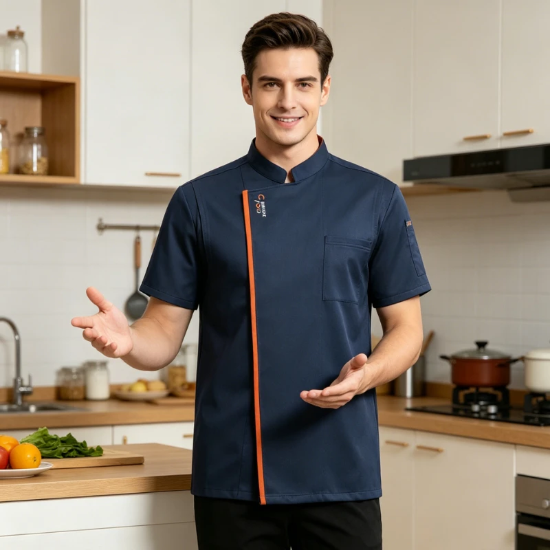 Leading Chef's Uniform Hotel Restaurant Rear Kitchen Uniform Coffee Baking Hotpot Restaurant Catering Service Work Uniform