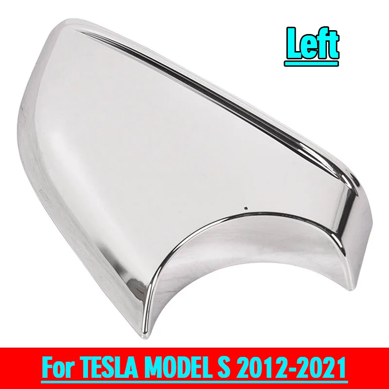 

Left Side Rearview Door Mirror Lower Cover Holder Tray Chrome For Tesla Model S