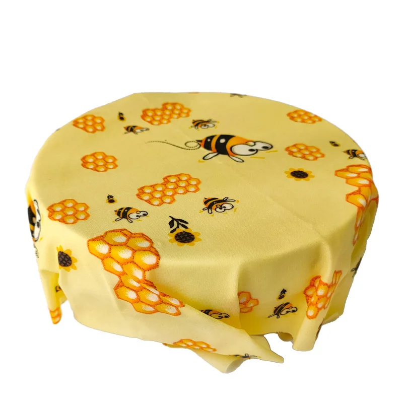 Eco Friendly Reusable Food Wraps Food Fresh Keeping Storage Organic Bees Wax Wrap Cling Wrap Custom Made Pattern Wholesale