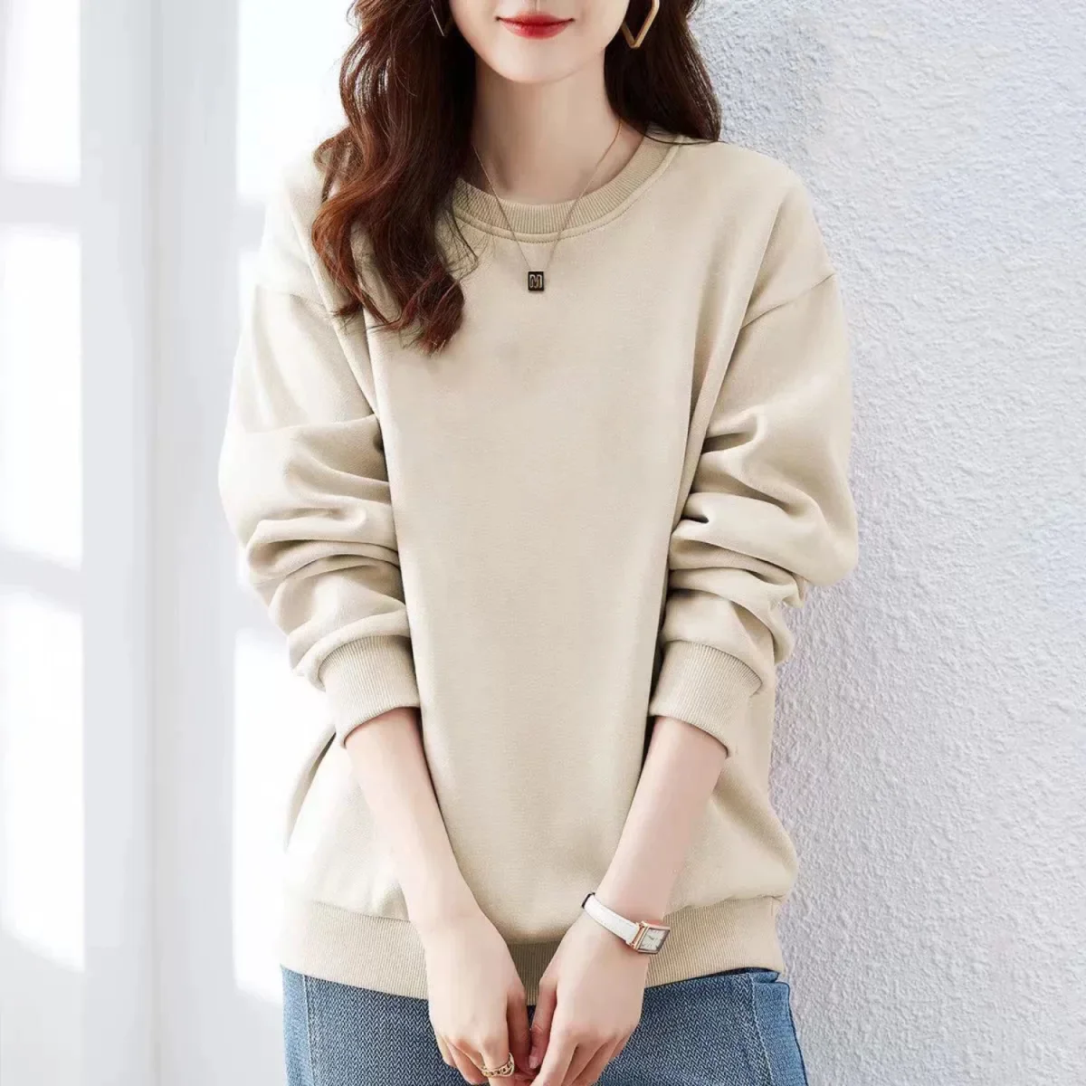 M-3XL Sweatshirts Frauen Brief Spezielle Charming Warme Herbst Kühlen Unisex Täglichen Koreanischen Stil Alle-spiel Junge Stilvolle Persönlichkeit