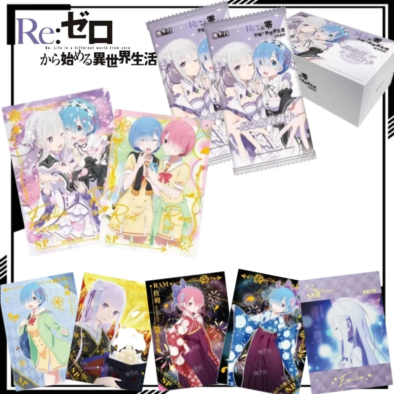 re-ゼロから始める異世界生活-コレクタブルカード-漫画レムカード-アニメグッズ-ホリデーギフト-トレンディなおもちゃ
