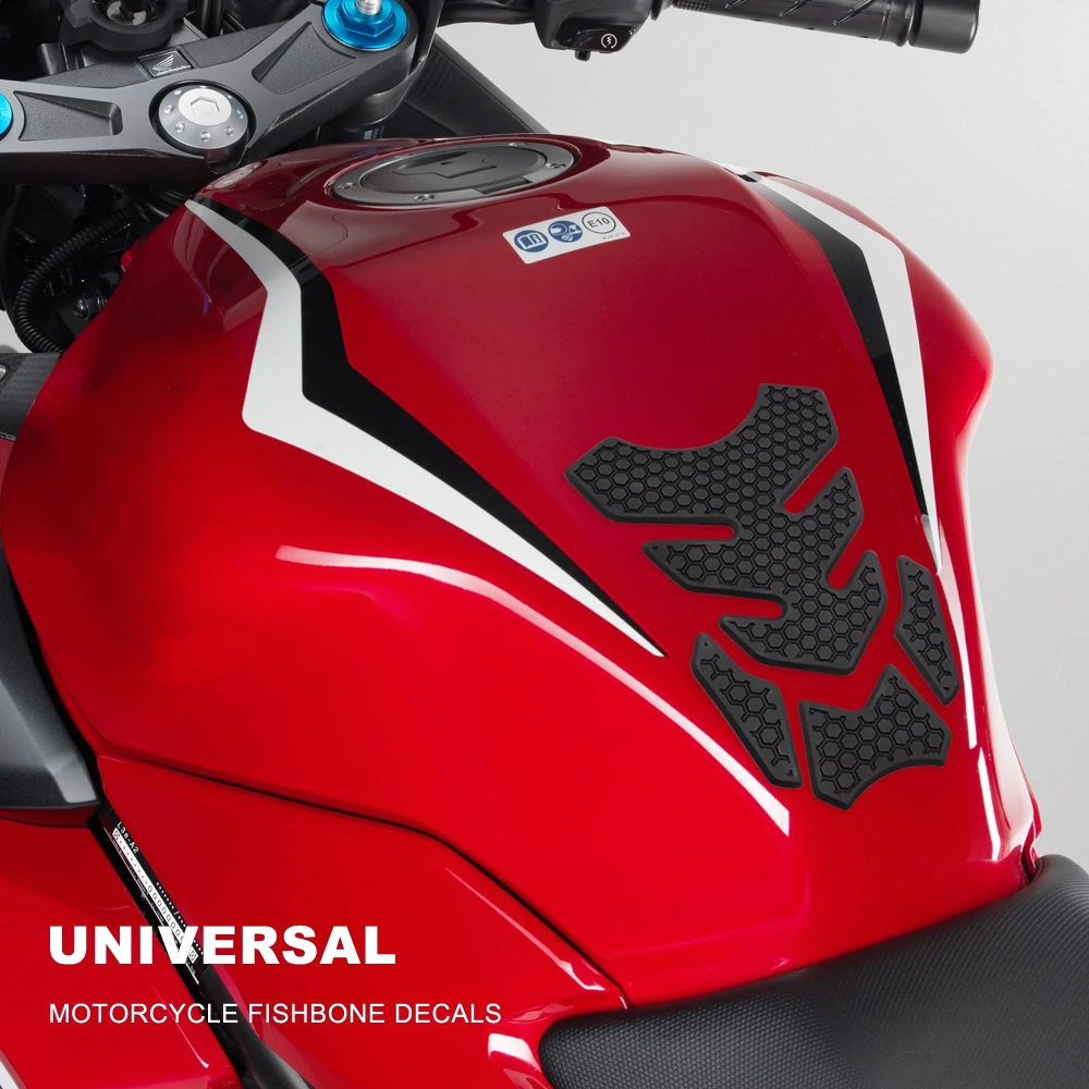 

Universal Motorcycle Fish Bone Sticker Gas Fuel Tank Protector Pad Cover Decal FOR G310GS G310 GS 2018-2021