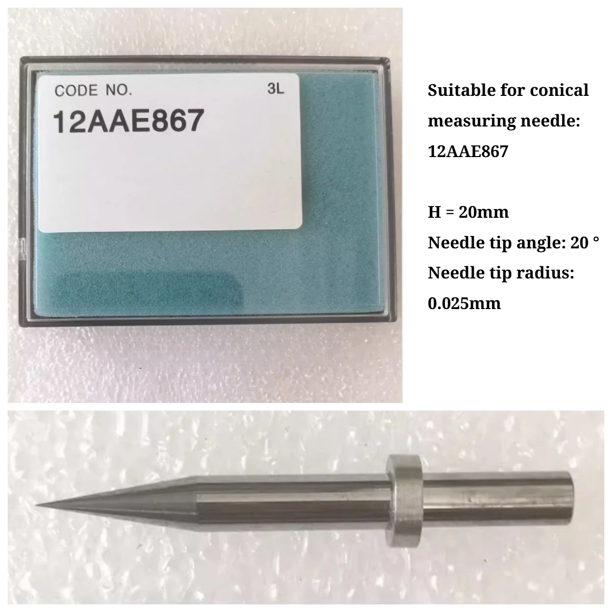 Replacement Tungsten Carbide Conical Stylus SPH‑77 12AAE867 Spare Part Compatible with Contour Measuring Instrument