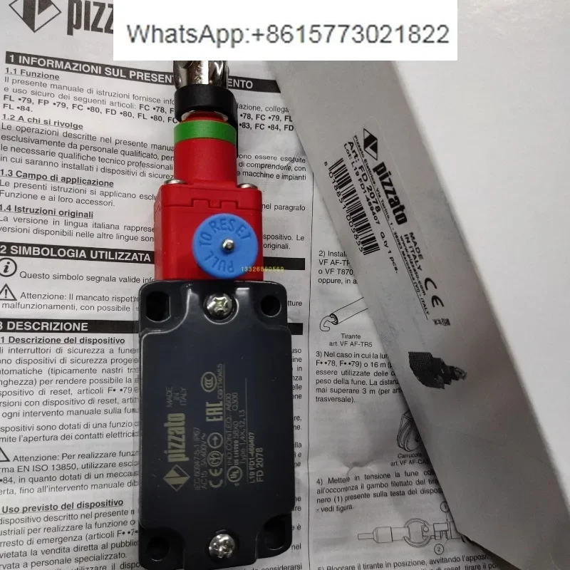 

FD2078 New FD2078-M2 Original PIZZATO Rope Switch FP2078