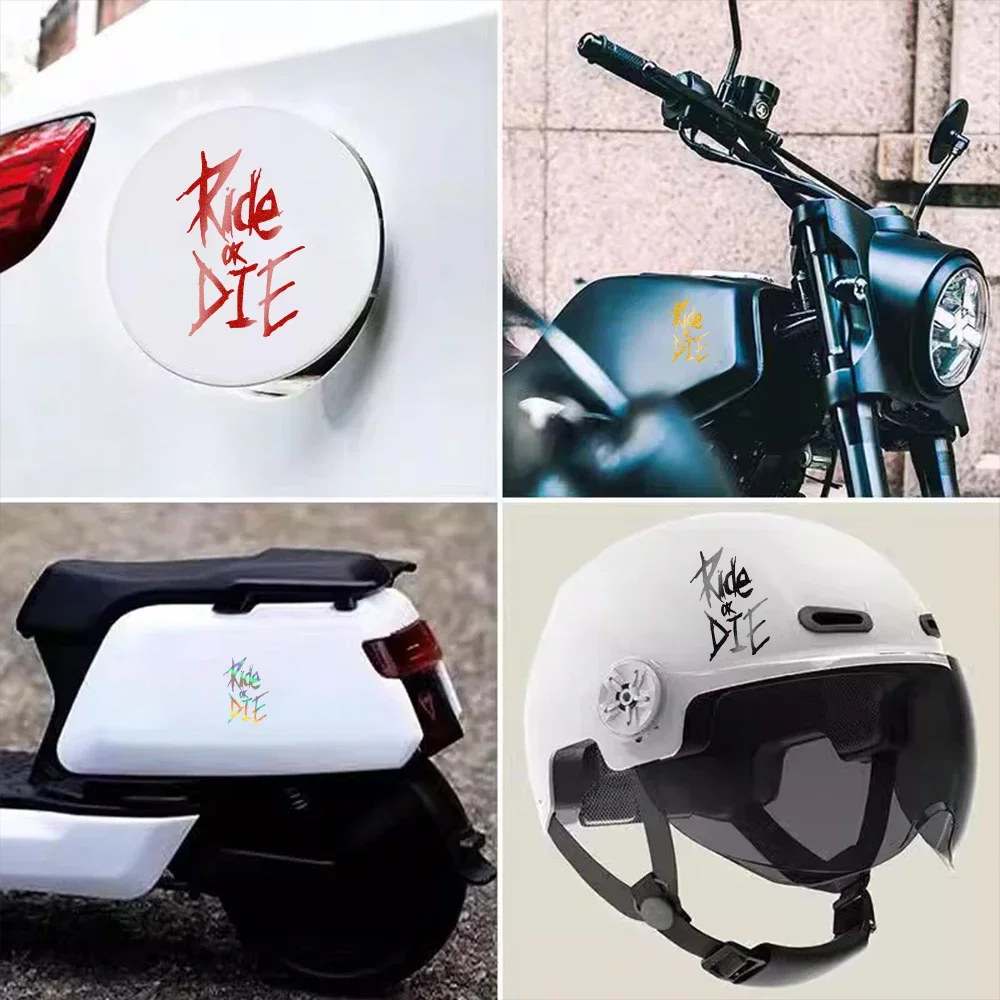 Pegatina creativa para coche, calcomanías reflectantes impermeables para motocicleta, decoración, tiras laterales para casco, accesorios para coche