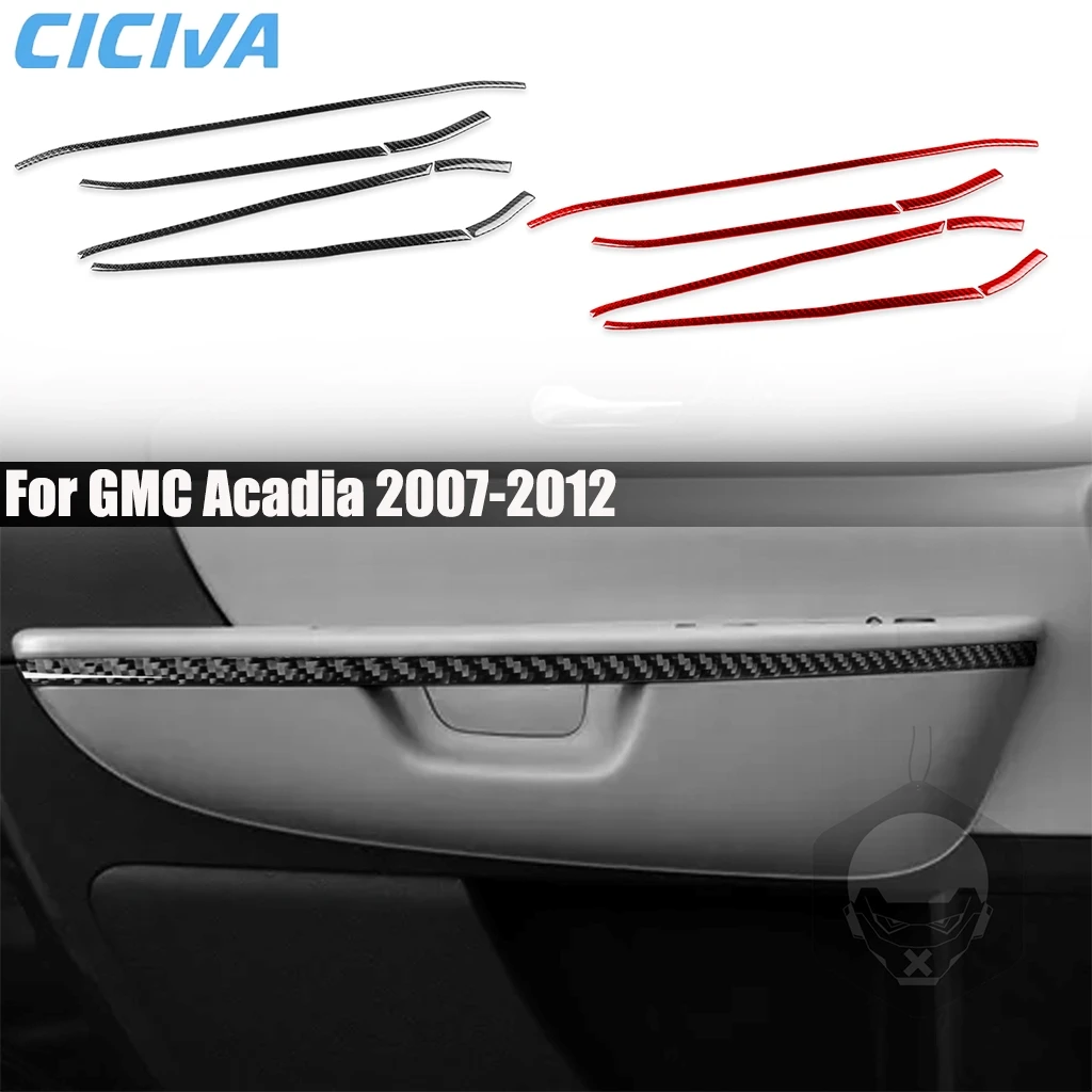 

Carbon Fiber Car Accessories Door Handle Strip Decorative Panel Interior Cover Trim Modified Sticker For GMC Acadia 2007-2012