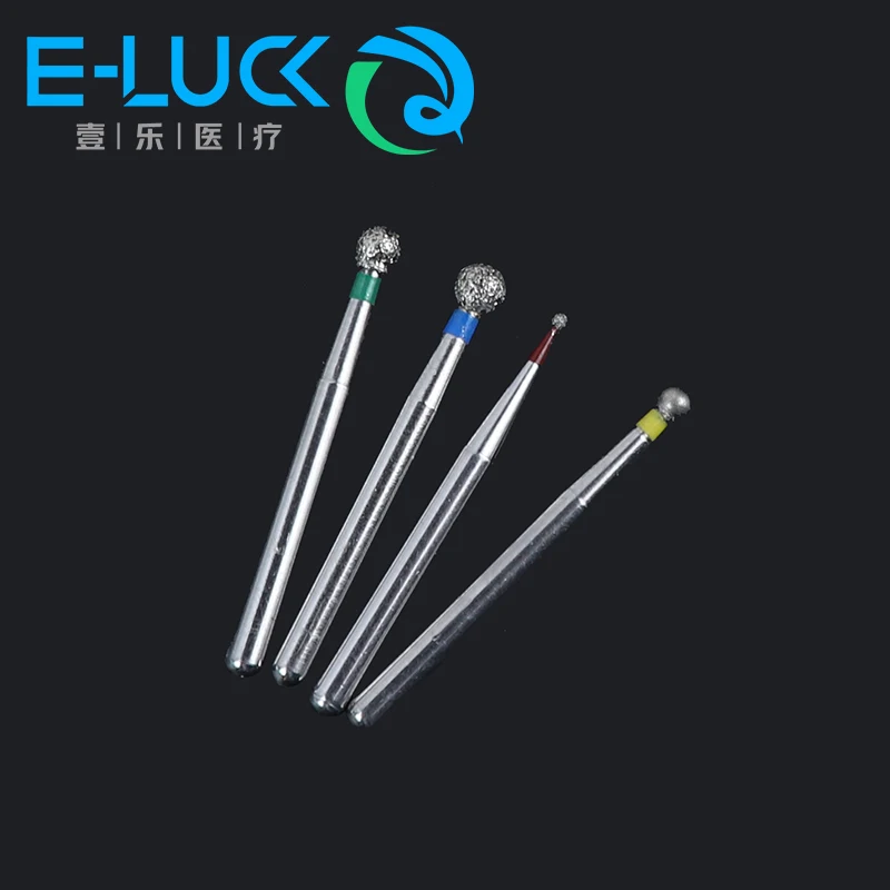 5Pcs BR Series Dental Diamond Burs FG 1.6mm Dentist Polishing And Grinding Teeth Tools  For High Speed Handpieces