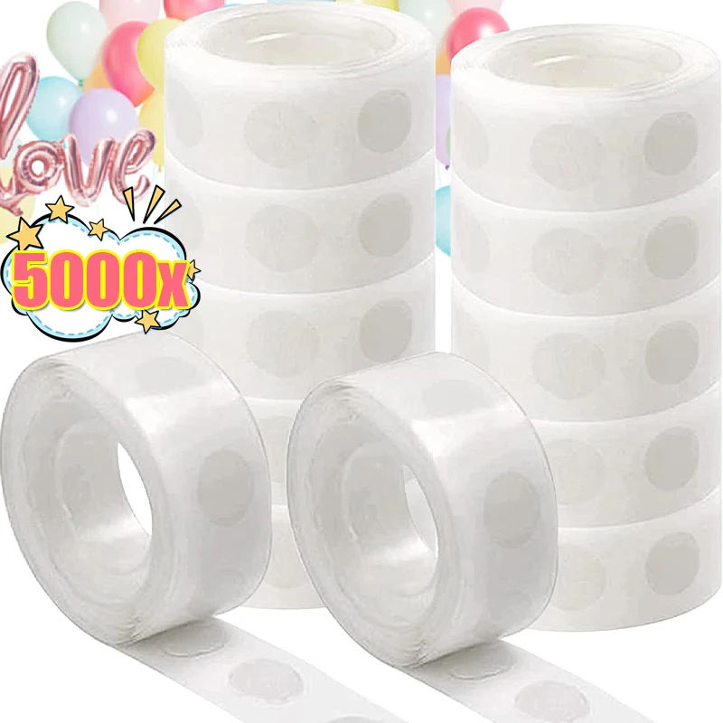 

50/10Roll Double Sided Glue Points Dots Removable Adhesive Balloons Transparent Dots Glue Tape for Crafts Wedding DIY Decoration