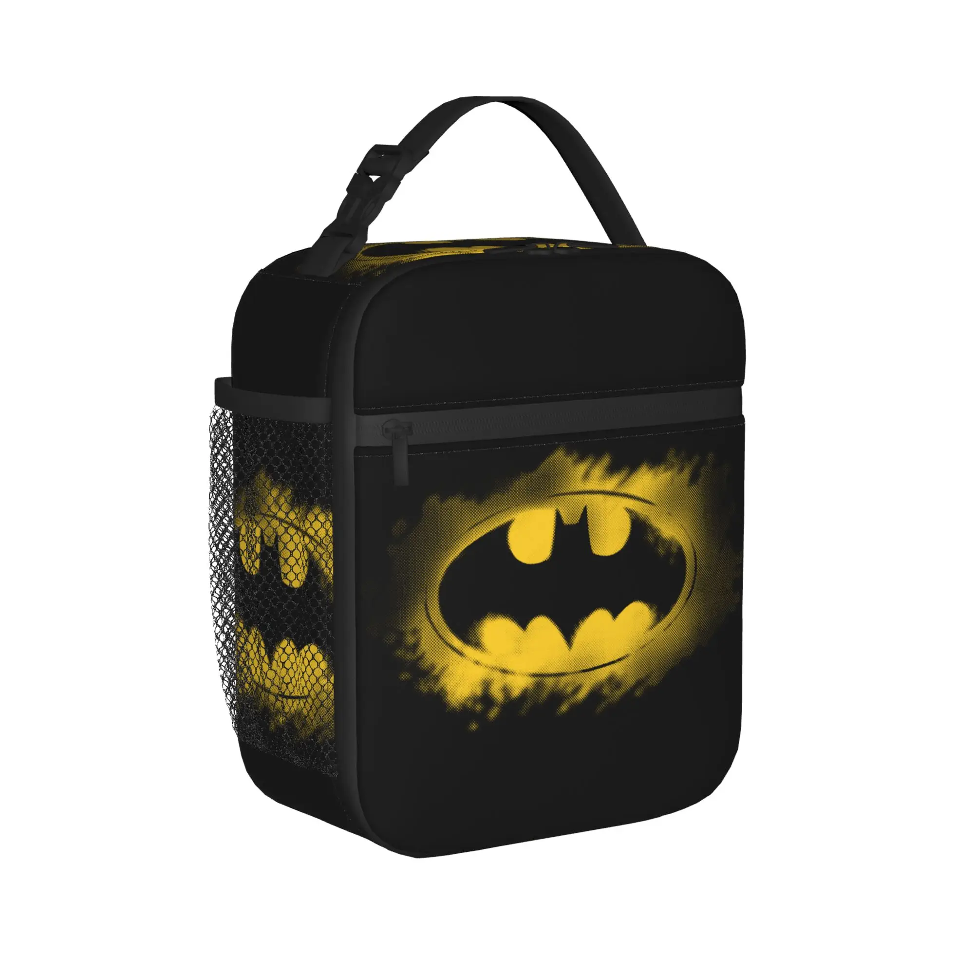 Batman Symbol Logo Insulated Lunch Bags High Capacity  Meal Container Cooler Bag Tote Lunch Box Work  Picnic Men Women
