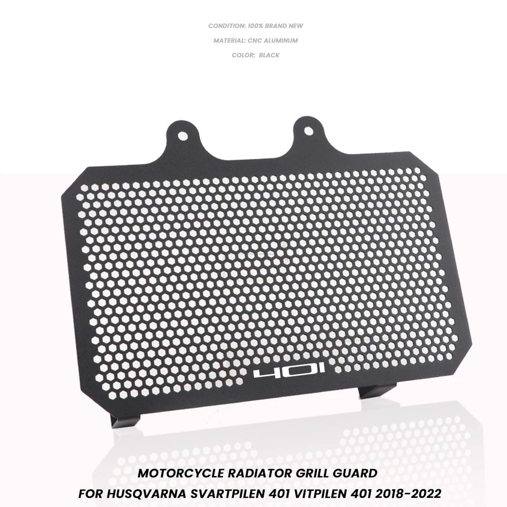 NEW DEGIN Motorcycles Radiator Guard Grille Grill Cover For Husqvarna Svartpilen 401 VITPILEN 401 2018-2022-2023 Accessories