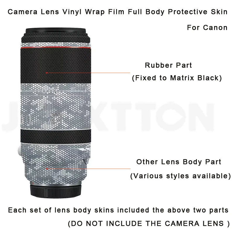 100 500 F 4.5 7.1 Camera Lens Sticker Coat Wrap Protective 3M Film Protector Decal Skin for Canon RF 100-500mm F4.5-7.1 L IS USM