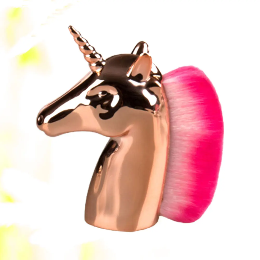 

Makeup Brush Women Woman Unicorn Blenders Handle Brushes Blending with Flash
