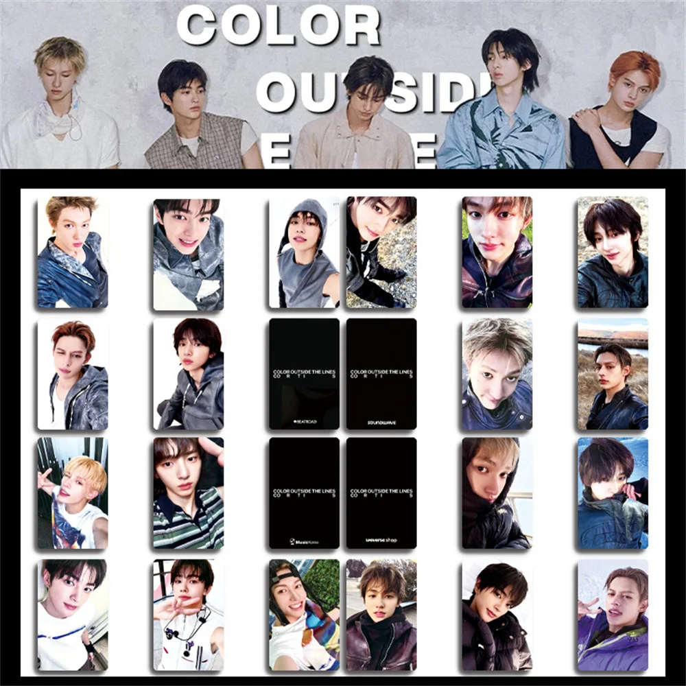 

Kpop CORTIS Album PhotoCards COLOR OUTSIDE THE LINES Album Lucky Draw Cards UNIVERSAL WVS Store Benefit Cards Fans Collection