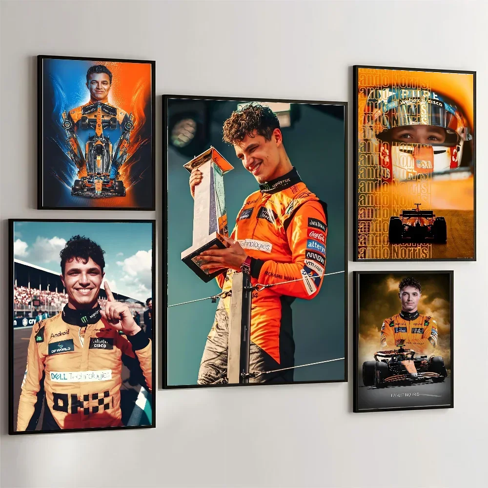 Ландо-Норрис-Формула-1-f1-race-winner-Настенный-художественный-постер-с-принтом-для-дома-гостиной-спальни-ресторана-кафе-художественный-декор-холст-живопись