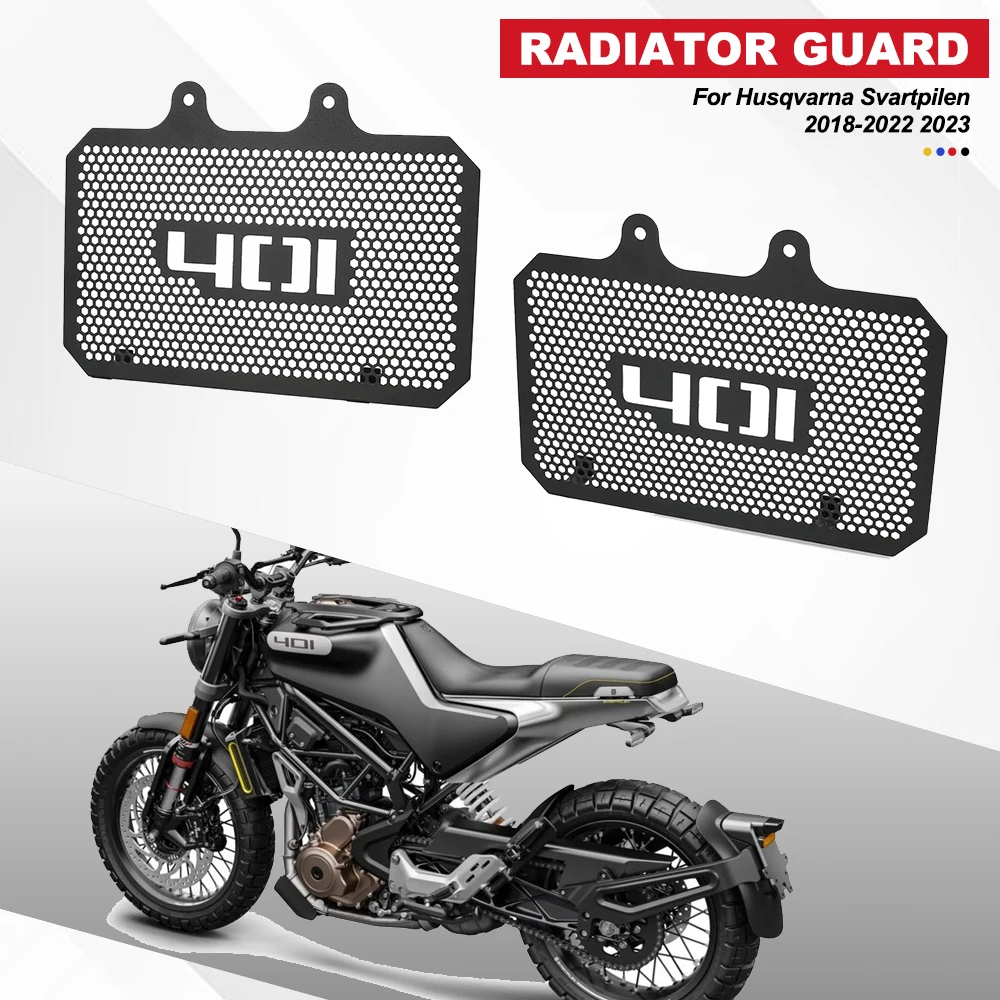 

For Husqvarna Svartpilen 401/Vitpilen 401 2018-2022 2023 Motorcycle Aluminium Radiator Grille Cover Guard Protection Protetor