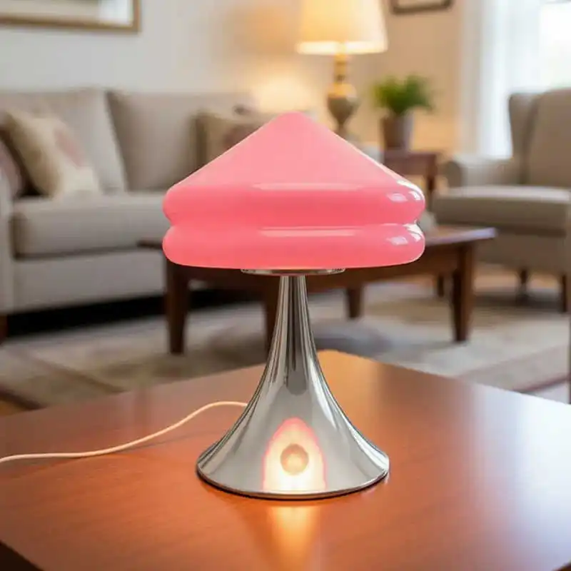 مصباح برجر مدبب - حرفة زجاجية فنية، إضاءة ديكور غرفة الدراسة، مساحة معيشة معاصرة، قطعة أجواء مريحة