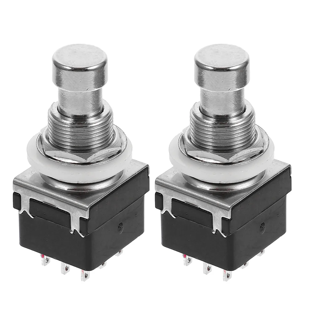 

2Pcs Guitar Effect Pedal Footswitch Enhance Sound Precision Performance Latching Footswitch Guitar Pedal Knobs