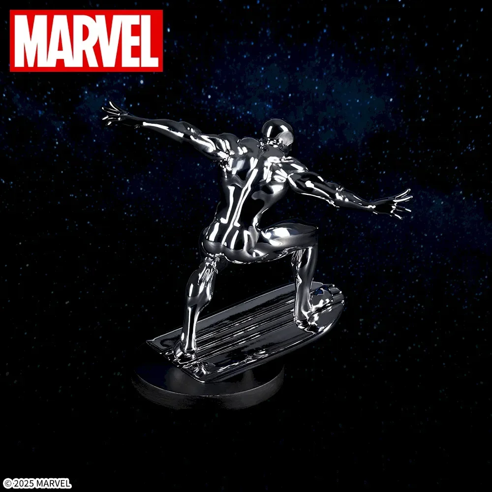 Modelo genuíno original sega ato/corte marvel 7x14cm prata surfista figura modelo colecionável decoração