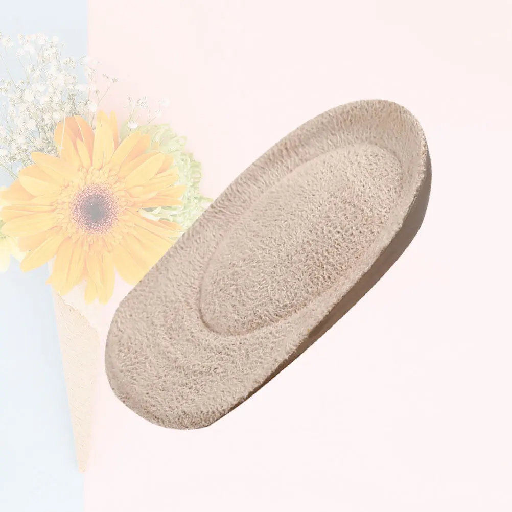 

1Pair Heel Support Pads Khaki Size L Comfortable Half Shoe Cushions Foot Care Supplies Gel Pads Pain Relief Heel Cushions