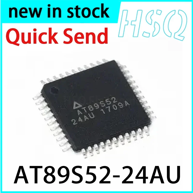 1PCS New AT89S52-24AU 8-bit Flash Microcontroller AT89S52 8051 Chip TQFP44