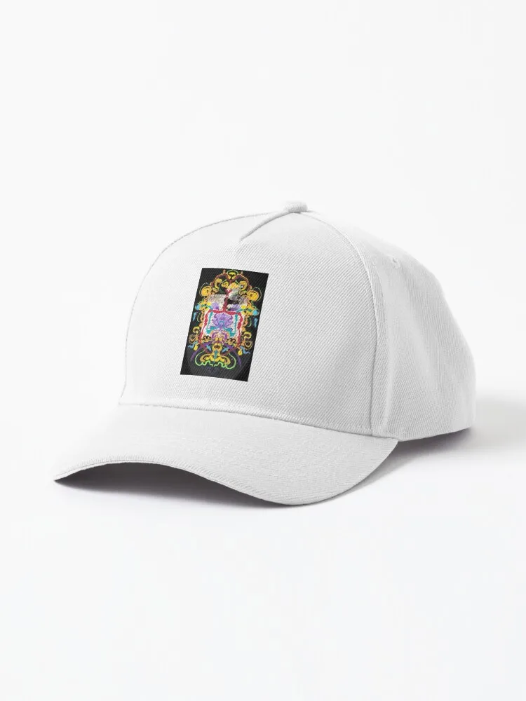 An illegible illuminated manuscript  Cap Casual Retro Unisex Hats Men Women Breathable