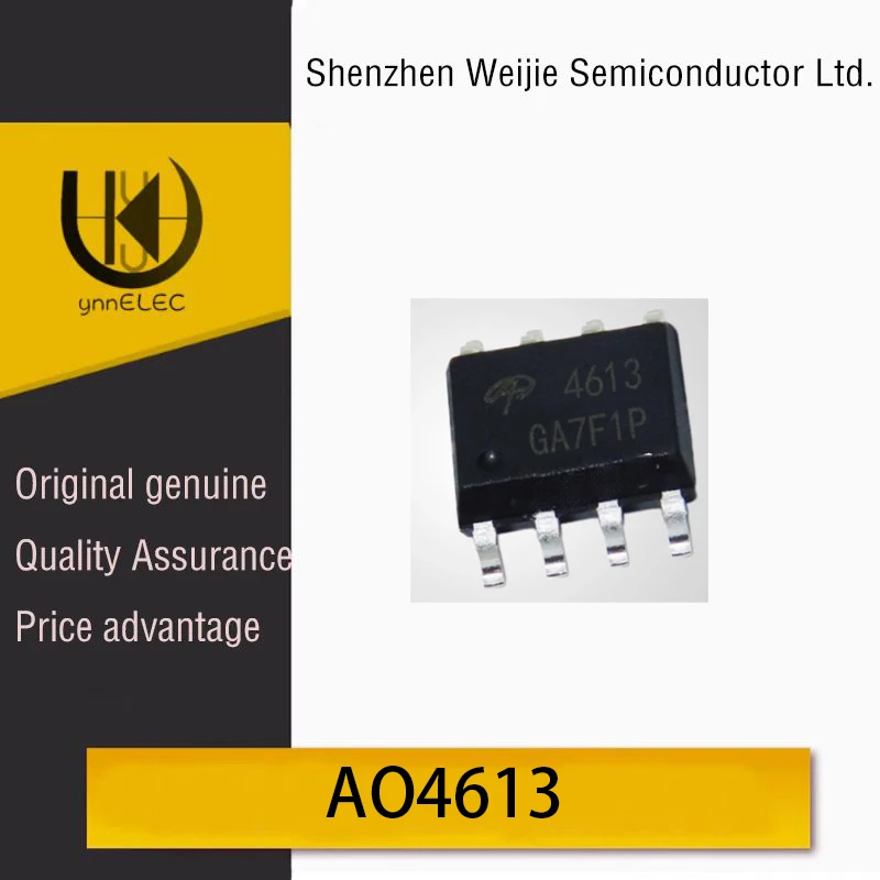 Brand New Original AO4613 SOP-8 4613 MOSFET Chip N+P Channel 30V 7.2A