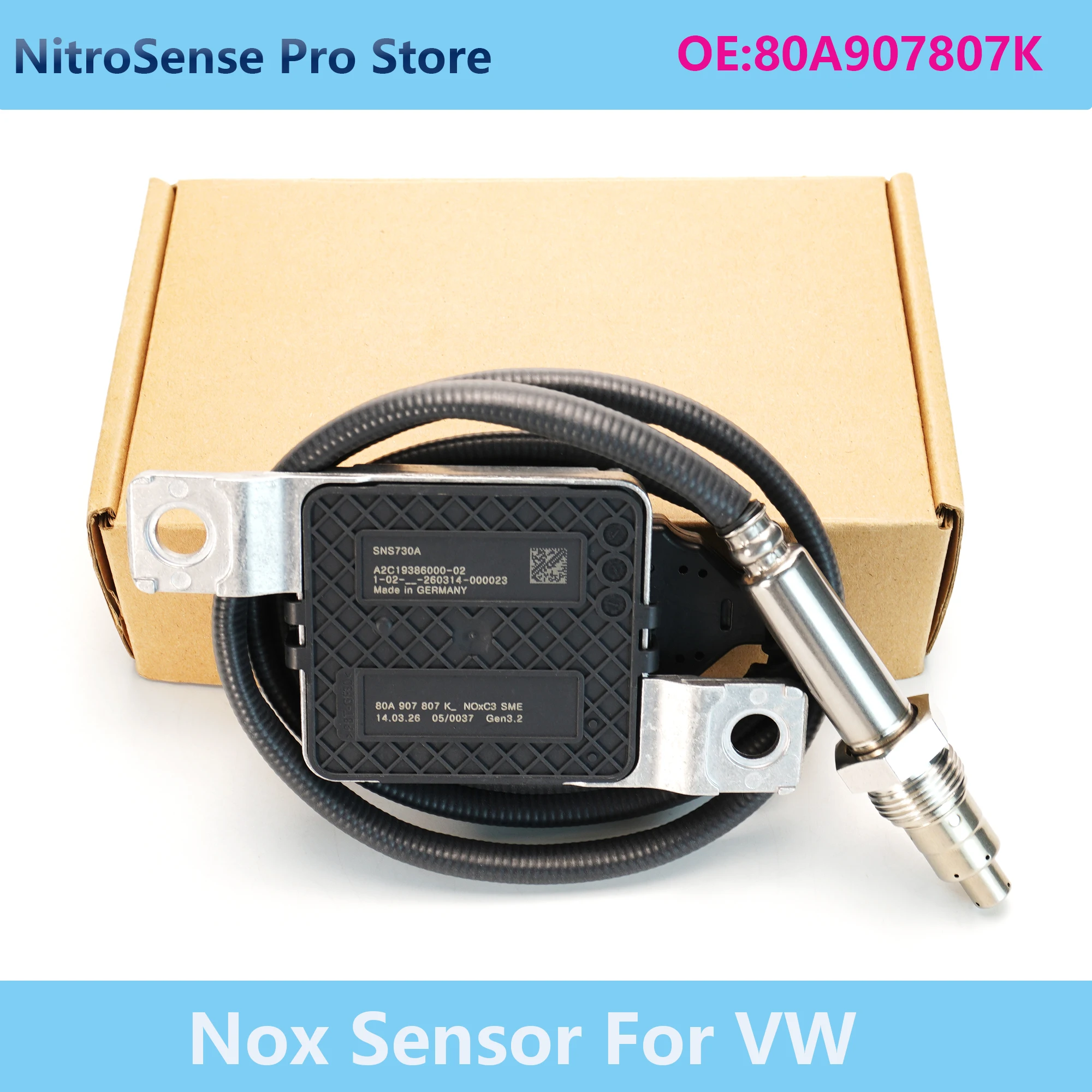 

80A907807K High Quality Nitrogen Oxide Sensor OEM Standard Easy Installation For Audi Q5