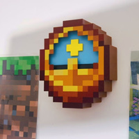 24-Hour High-Quality Pixel-Style 3D-Printed Trend Clock—wall or desk décor, perfect for any holiday gift. Hang it or set it down