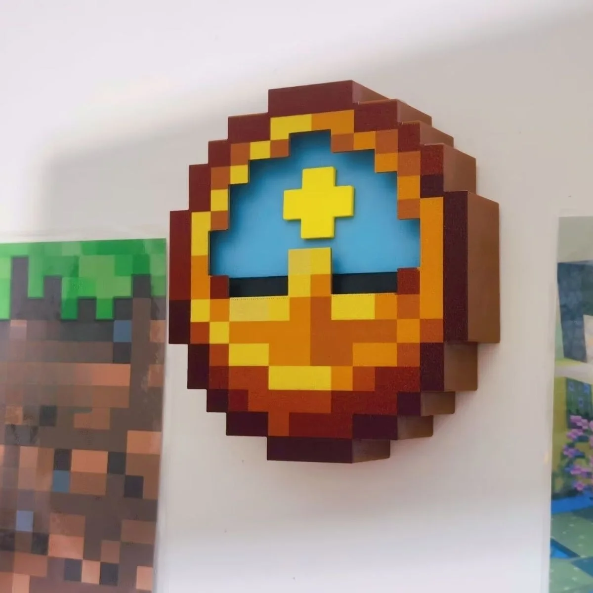 24-Hour High-Quality Pixel-Style 3D-Printed Trend Clock—wall or desk décor, perfect for any holiday gift. Hang it or set it down