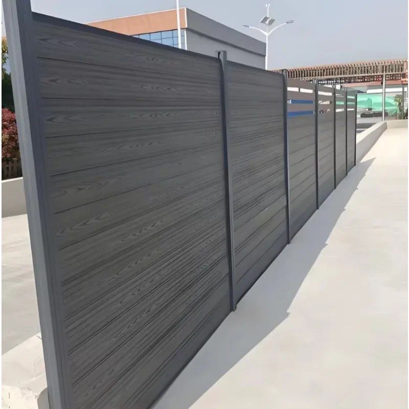 Customization Privacy Fence, Decorative Wood-plastic Composite Board, Wood-plastic Fence, Courtyard Wood-plastic Fence Easy to I