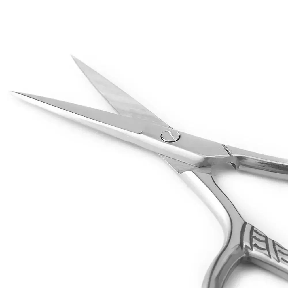 Men Pointed Barber tool Scissors Eyebrow Cutting Nose Hair Scissors Beard Scissors