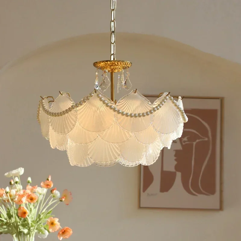 

French Style Bedroom Simplicity Pendant Lights Living Room Luxury Art Pendant Lights Originality Indoor Lighting Lampadari HBCL
