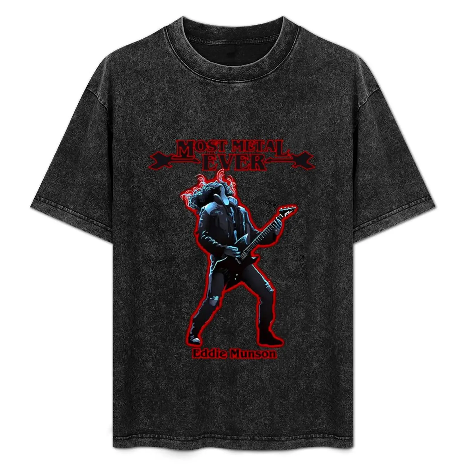 

Eddie munson guitar power music T-Shirt Work Duty Casual T-Shirt
