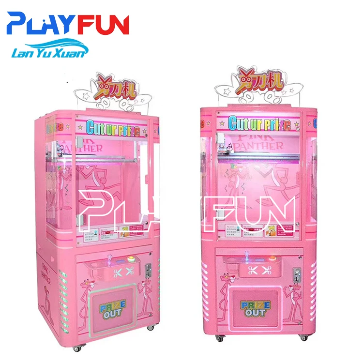 PlayFun Custom Made England Style Cut Ur  Arcade Coin-Op Operated  Vending Toys Gifts Scissors Cutting Machine