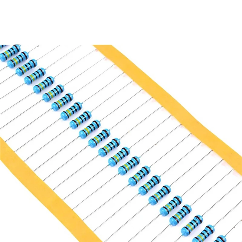1270 шт., 1/2 Вт, посылка резисторов с золотой пленкой, точность 1%, значение сопротивления 1R-1M, обычно используемые 12 видов, 1270 штук, в упаковке